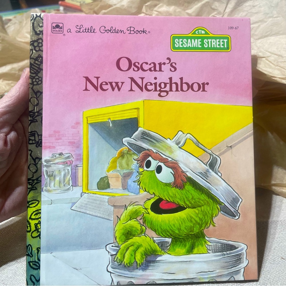 Brand New Vintage A Little Golden Book Sesame Street Oscar’s New Neighbor